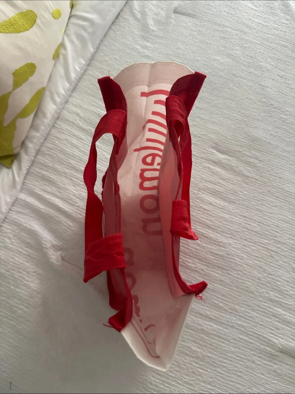 lululemon athletica Bright Red Logo Tote